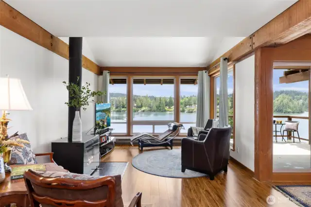 Floor to ceiling windows...nearly new!