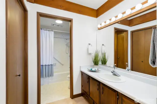 Primary bathroom.