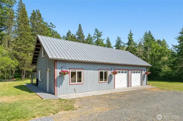 Garage with studio space