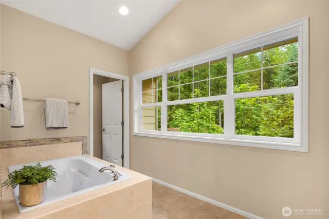 Primary bathroom with water closet
