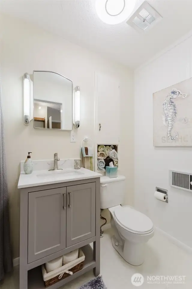 3/4 bathroom