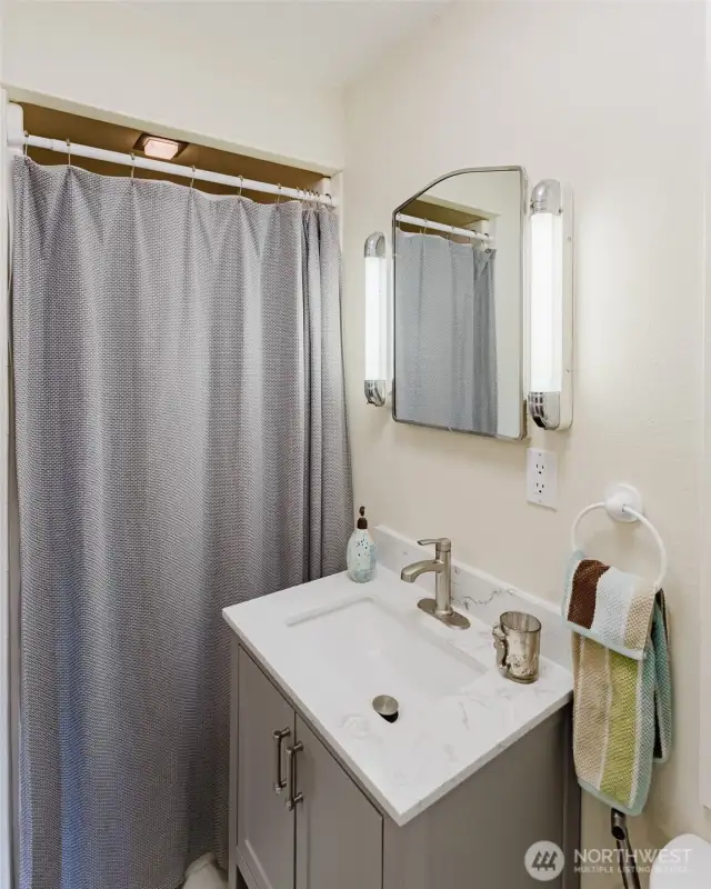 Perfect for a guest bathroom.