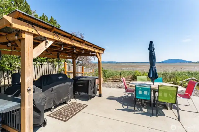 Covered BBQ area