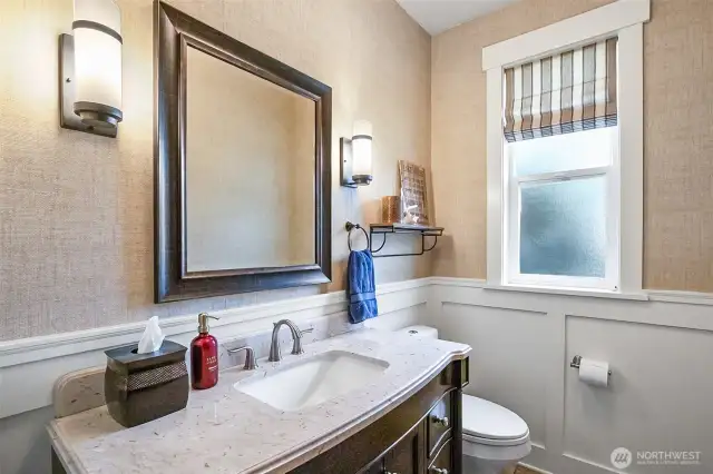 main-floor guest bathroom