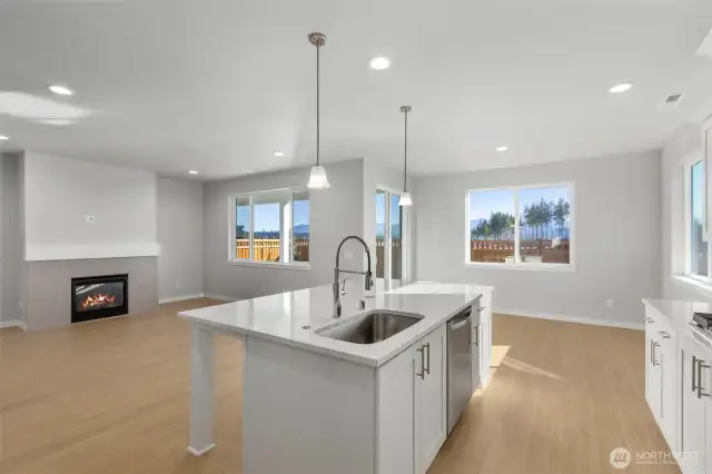 Photos of a finished home (same floor plan)