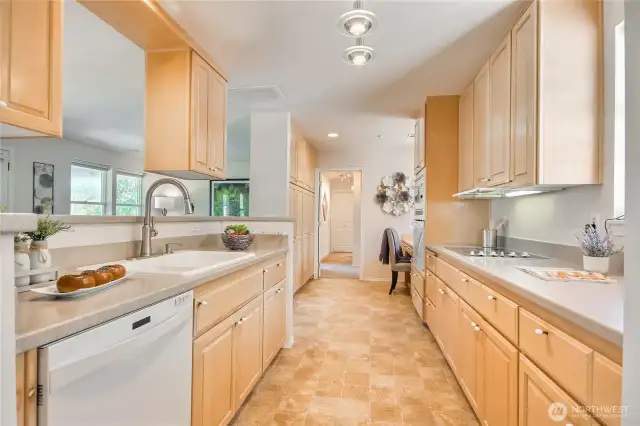 Great entertaining kitchen open to the eating and bonus/family room.