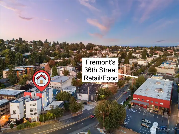 Steps from the best of Fremont's retail core, including Stampede, West of Lenin, Frelard Tamales, and more