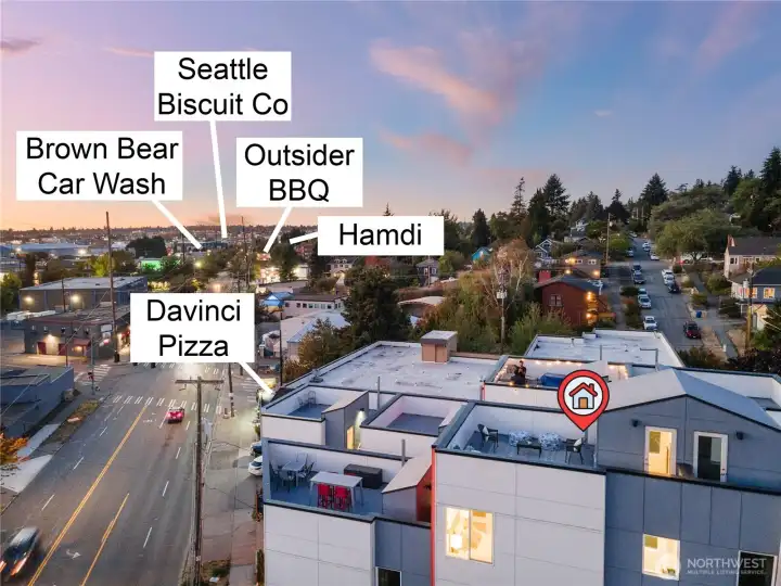 Directly across street from Fremont Canal Park & Burke Gilman Trail. Conveniently located steps from Fremont's 36th Street retail core, and a 1-3 min drive from Leary Way's breweries & restaurants