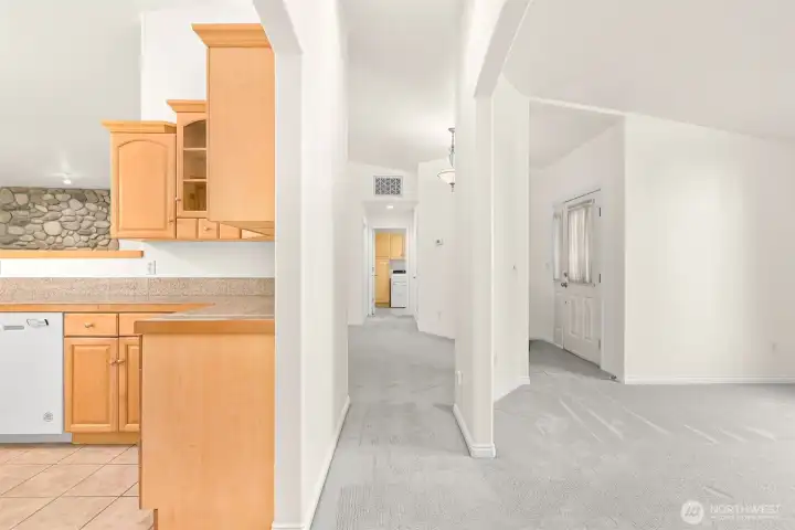 Kitchen to dining room