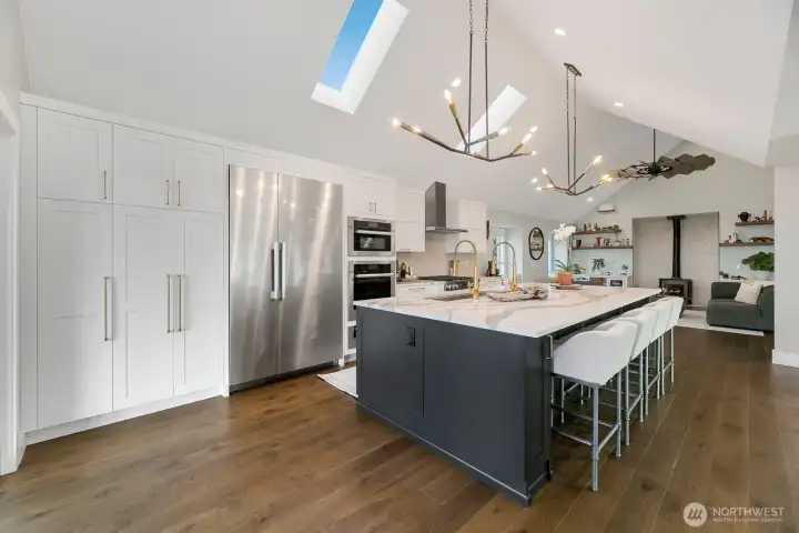 Miele Appliance package $75,000. 6-burner gas range & hood, oven, speed oven/microwave, warming drawer, dishwasher, refrigerator & freezer.