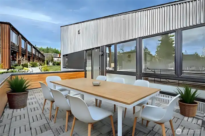 The perfect spot to dine under the sun and stars.