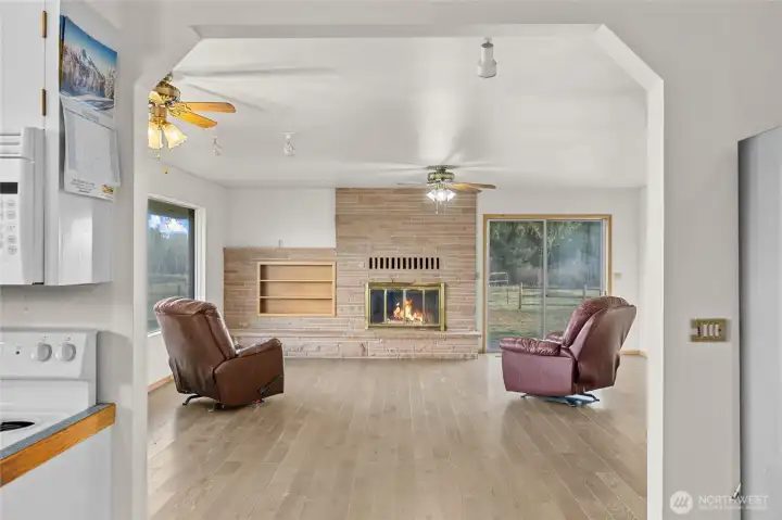 View of Living Room From Kitchen