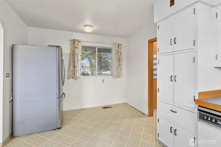 Dining area just of the kitchen