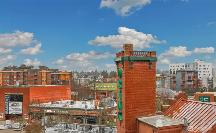 Territorial city views from the unit and balcony.