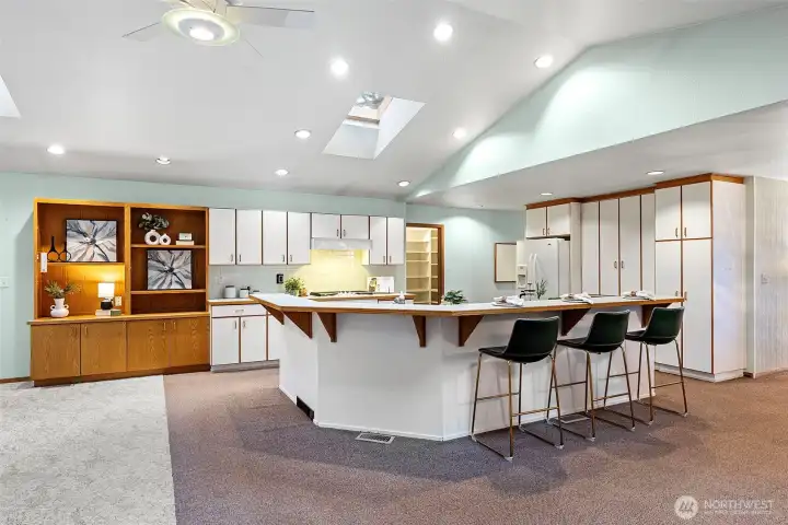 An entertainers dream! The kitchen and great room with dining space is truly HUGE at almost 1500sqft.