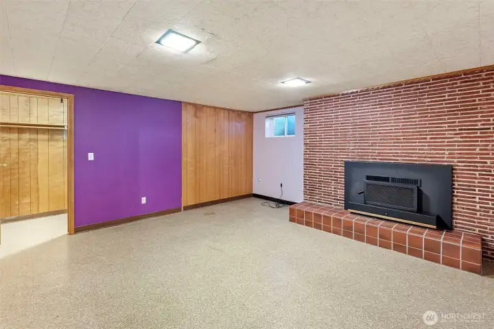 Downstairs you'll find an additional 1700 of living space. Bedroom #3 or additional family room. Wood fireplace and huge walk in closet are an added bonus!