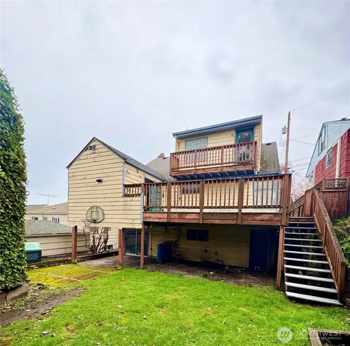 South side of house.