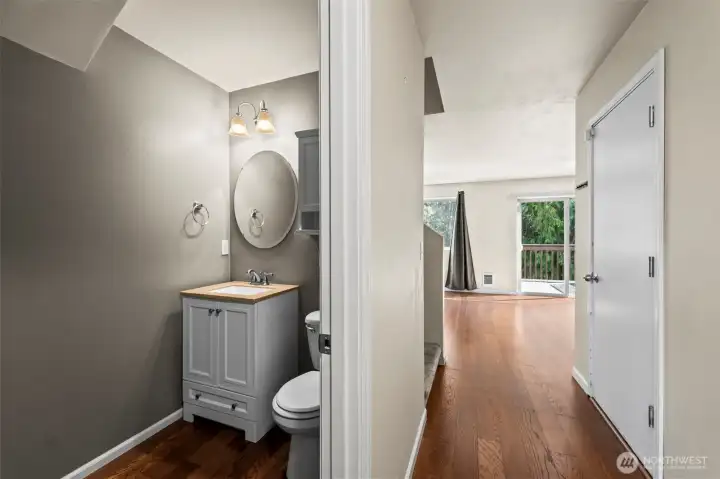 Main floor powder room