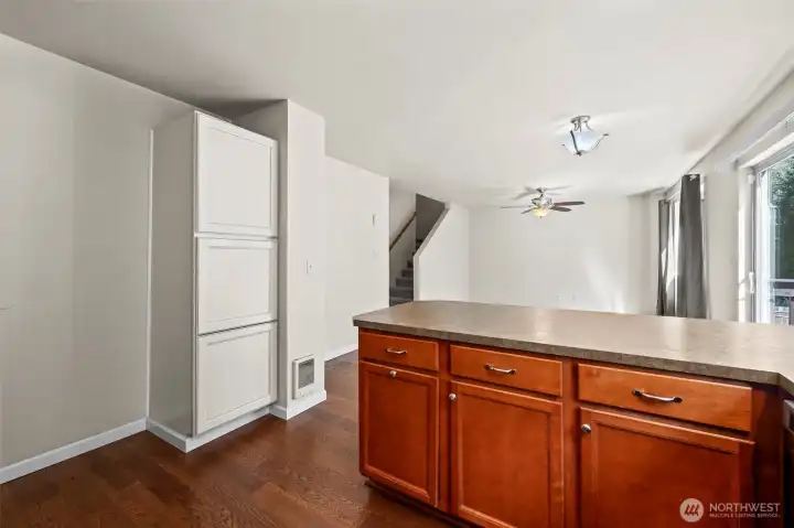 Open to the family room for all the gatherings