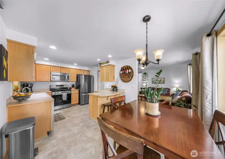 All the kitchen appliances have been replaced in the last year