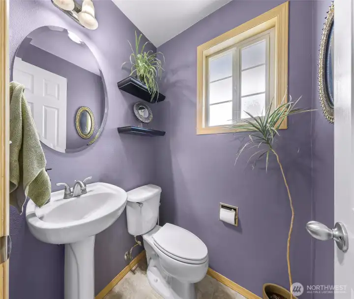 Powder bathroom on main floor