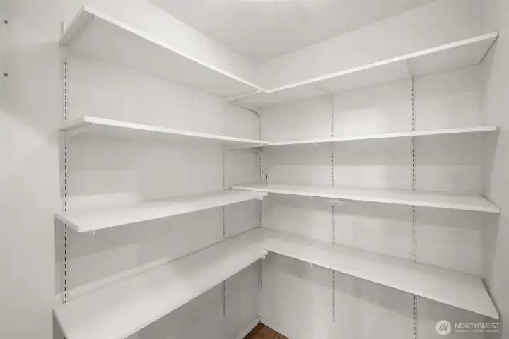 Large walk in pantry!