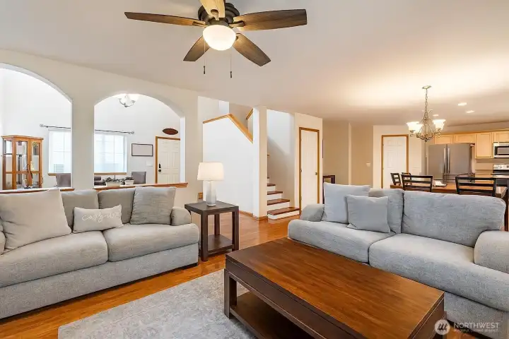Virtually Staged Living Room