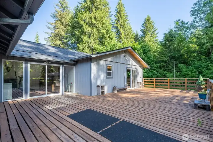 Wrap around deck