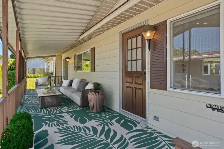 Virtually Staged Front Porch Virtually Staged Front Porch