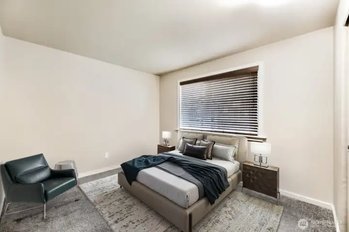 Virtually staged 2nd bedroom Virtually staged 2nd bedroom
