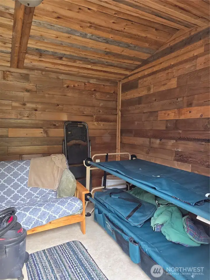 cedar lined bunkhouse