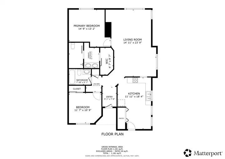Floor plan of home