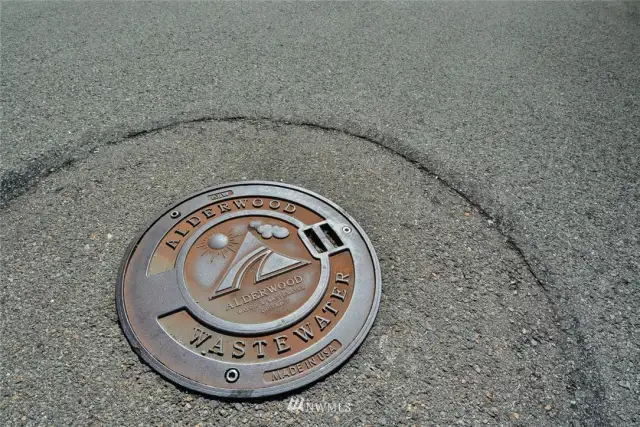 Sewer in street.