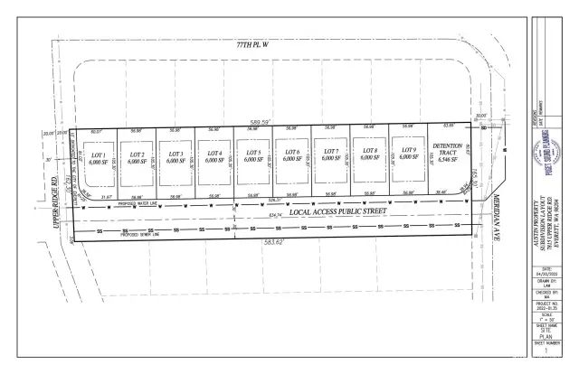 New Layout for 9 Premium 6,000 Sq. Ft. Lots.