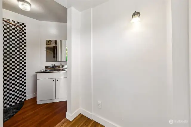 Owners Space - Offering 124-year-old fir floors, 3/4 bath and enough space for a cot, sleeping pad or lofted bed, this cozy bonus unit is a designated space for the building’s owner.