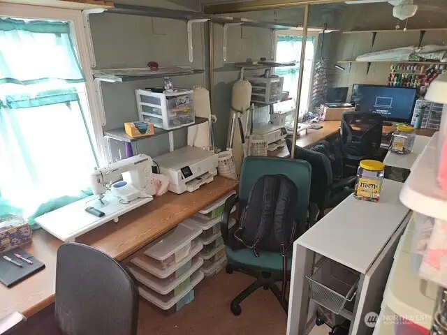 Bedroom 3, office and craft center.