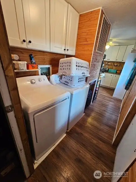 Utility area in the hallway to the main bedroom.