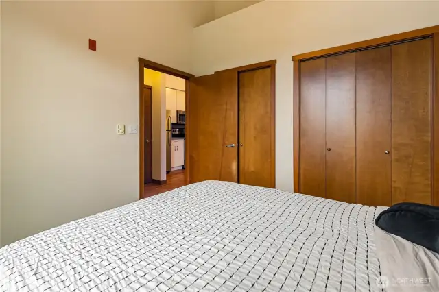 pass through spacious closets