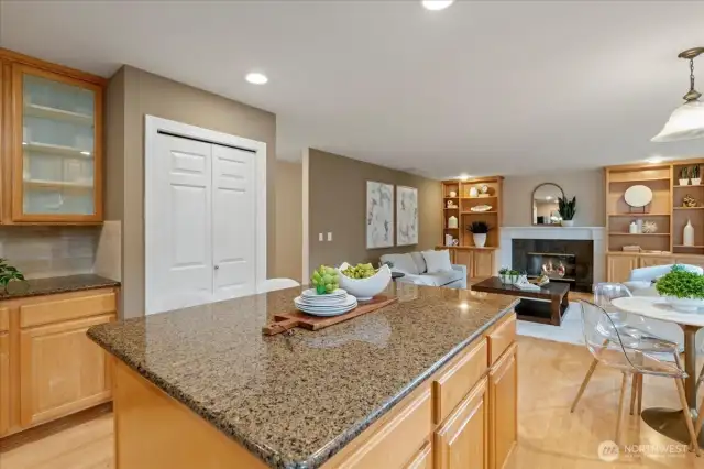 The pantry provides extra storage too