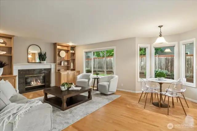 The kitchen is open to the family room for great flow and togetherness