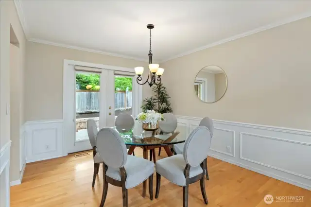 The formal dining room has space to entertain everyone