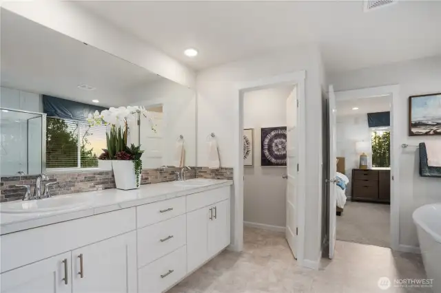 Photos are of Juniper model home. Colors and features will vary.