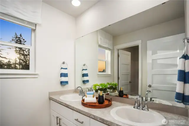 Photos are of Juniper model home. Colors and features will vary.