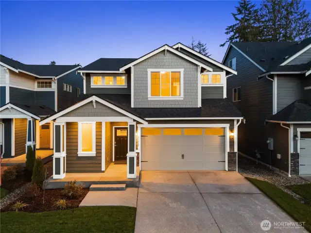 Photos are of Juniper model home. Colors and features will vary.