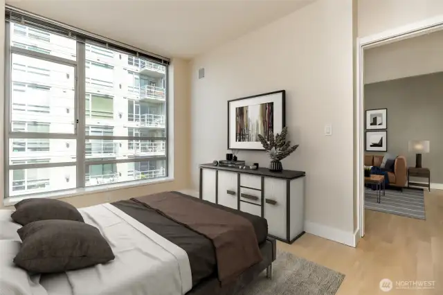 Primary Suite -Image is virtually staged.