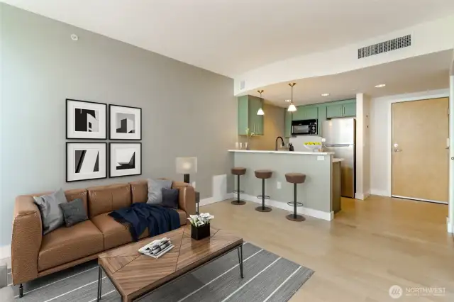 Living Room - Image is virtually staged.