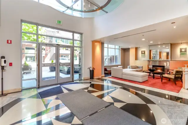 Entry to Building Lobby