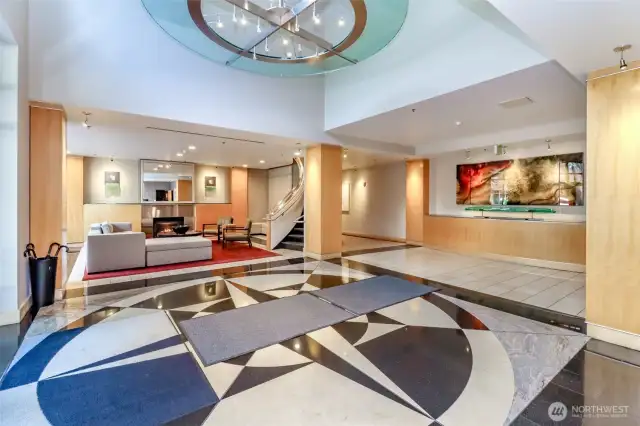 Entry to Building Lobby