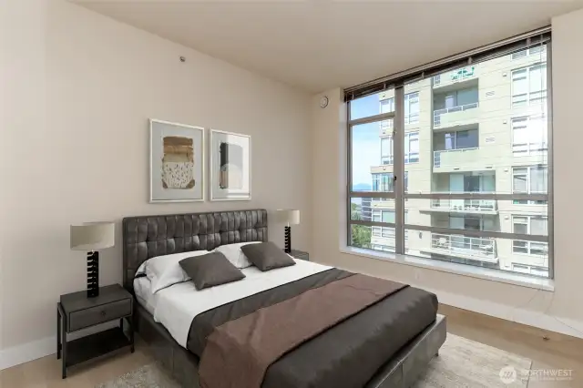 Primary Suite - Image is virtually staged.