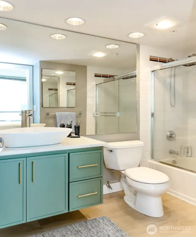 Bathroom - Image is virtually staged.